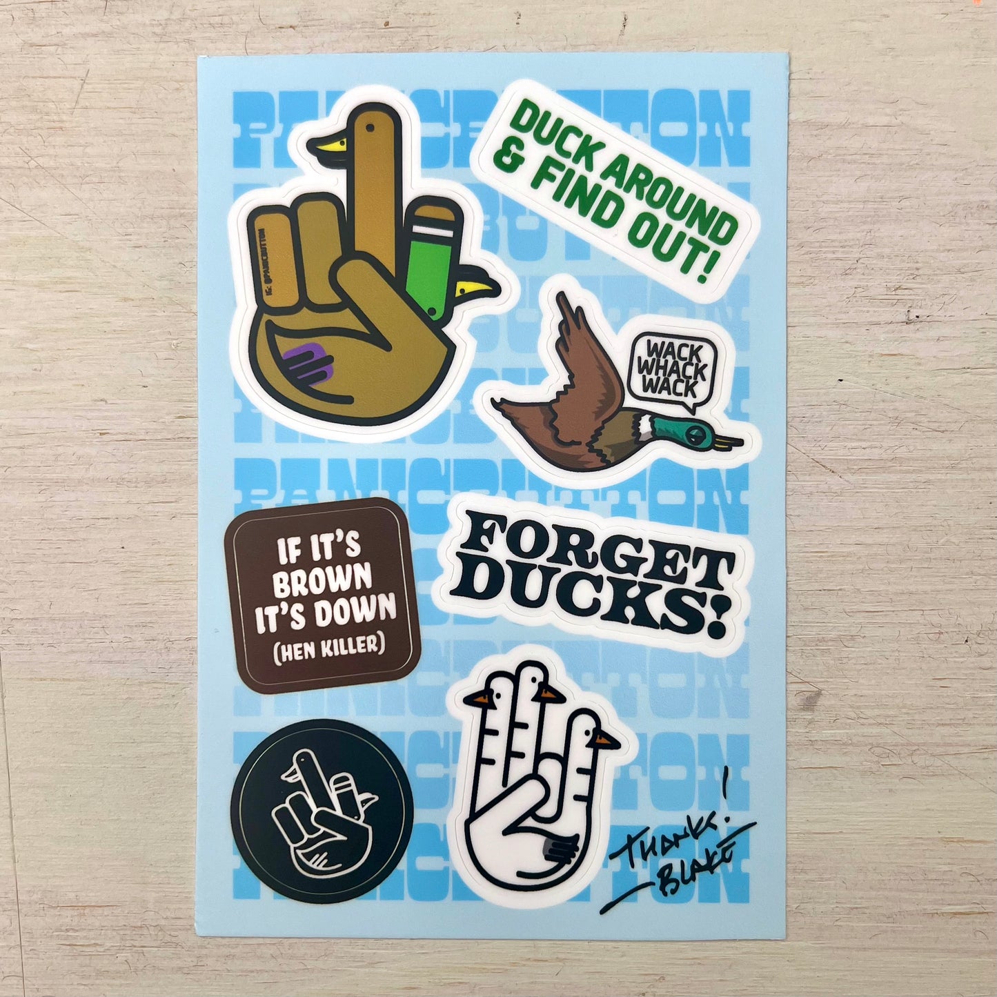 F'Ducks Sticker Sheet