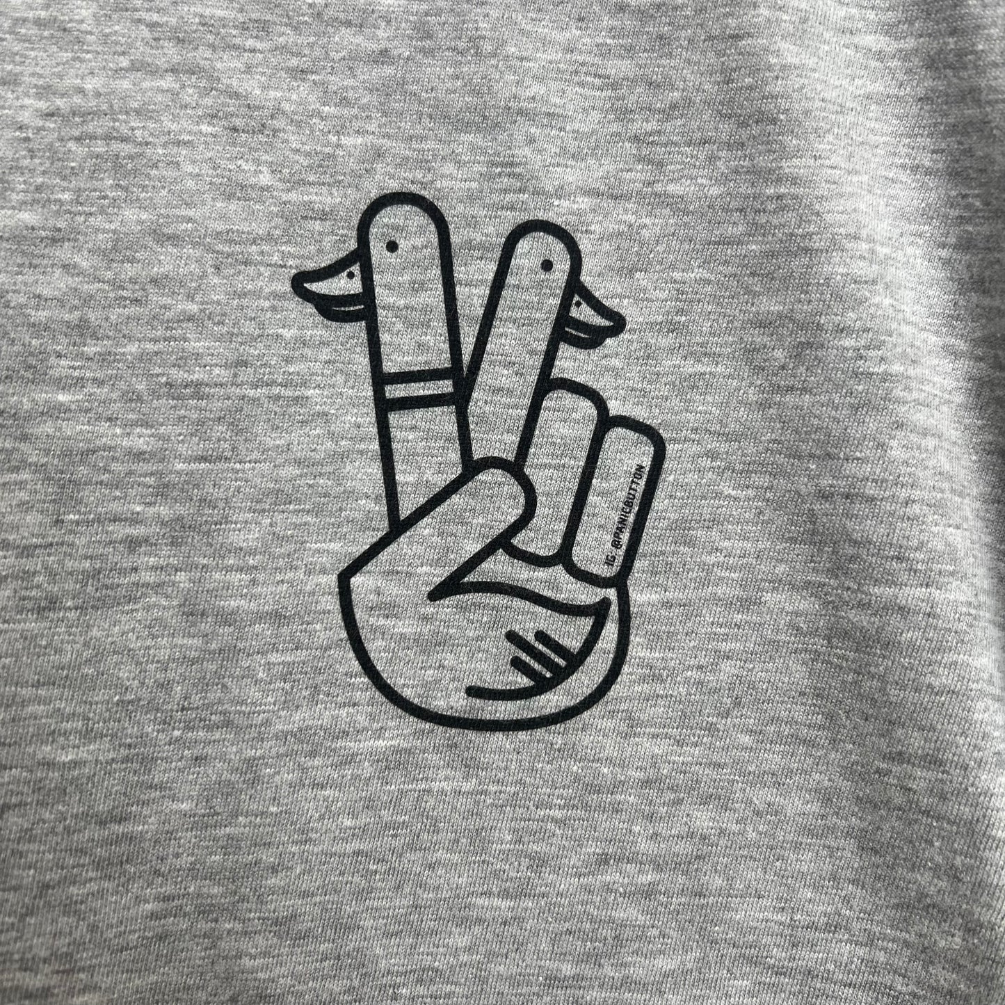 ** Peace Duck Tee -Sport Grey