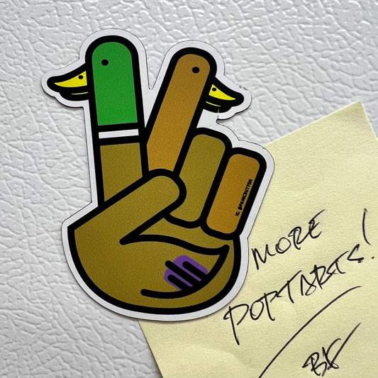 Peace Duck Magnet