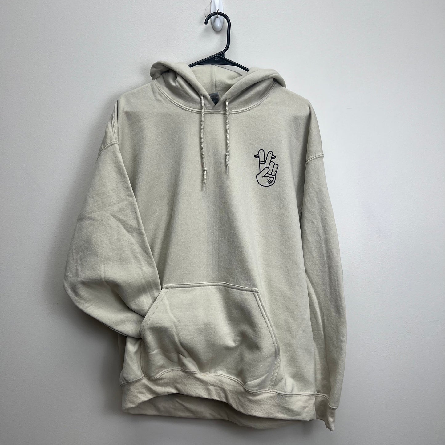 ** Peace Duck Hoodie - Sand